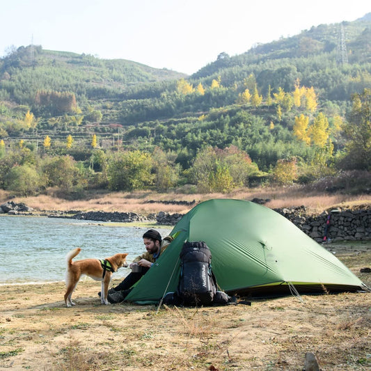 "Naturehike Ultralight 2-Person Free-Standing Tent - lightweight and waterproof for camping and backpacking adventures."
