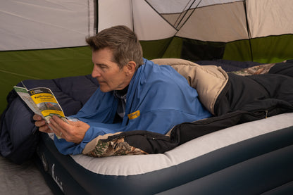 Ultimate Comfort:  Adult Cooling Sleeping Bag Liner in Vibrant Blue