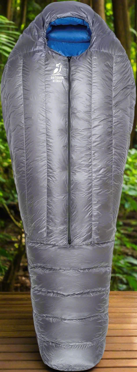 Ultralight Summit Mummy Sleeping Bag – 800+ Fill Power, Under 2lbs for Ultimate Hiking & Camping Comfort