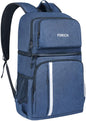 FORICH Lightweight Waterproof Backpack Cooler - Insulated, Leakproof Soft Cooler for Work, Beach, Picnics, Camping & Hiking - Holds 30 Cans