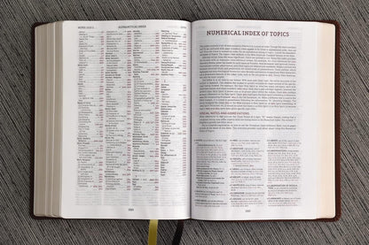 Thompson Chain-Reference Bible, Leathersoft Brown, 1995 Text, Red Letter, Comfort Print - Durable Hardcover Edition