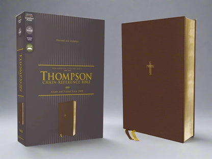 Thompson Chain-Reference Bible, Leathersoft Brown, 1995 Text, Red Letter, Comfort Print - Durable Hardcover Edition