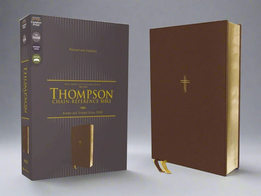 Thompson Chain-Reference Bible, Leathersoft Brown, 1995 Text, Red Letter, Comfort Print - Durable Hardcover Edition