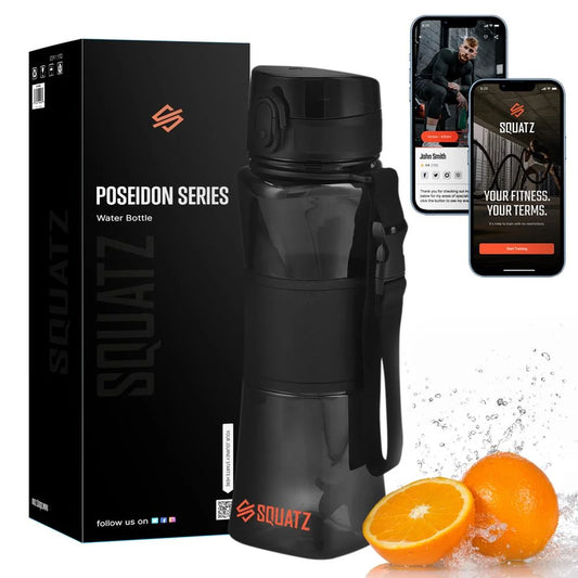 700ml Black Sports Water Bottle with Strainer - Perfect for Hydration on the Go!