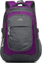 Proetrade Purple A Backpack - Stylish & Durable Bookbag for College, Travel & Hiking, Fits 15.6" Laptop, Multi-Compartment Design with Night Light & Reflective Details, Perfect Gift for Men & Women!