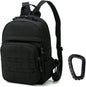 Compact Mini Tactical Backpack - 6L Sling Bag for Travel & Running with Carabiner - Ideal for Men & Women