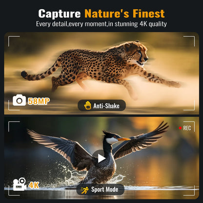 4K Night Vision Goggles - 5X Zoom, Waterproof Binoculars with 32GB Card & Rechargeable Battery for Hunting Adventures