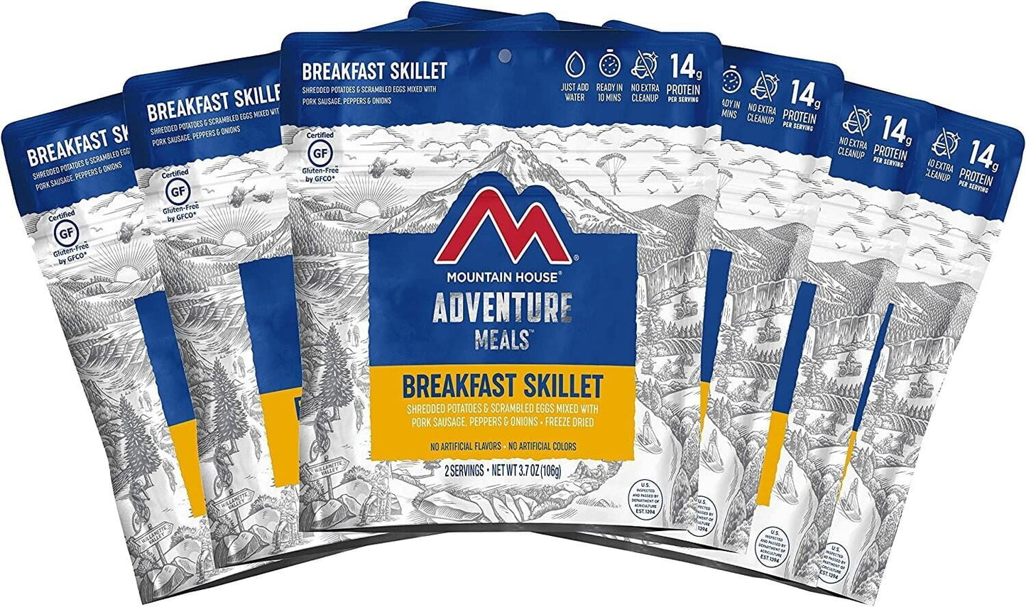 Ultimate Survival Breakfast Skillet - 6 Pouches of  Emergency Food with 30-Year Shelf Life & Gluten Free!