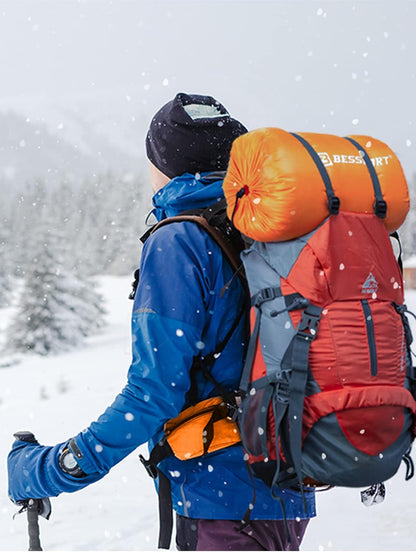 Bessport Ultra-Warm Mummy Sleeping Bag - 15-45℉ for All Seasons, Perfect for Cold Weather Hiking and Outdoor Adventures, Washable and Portable
