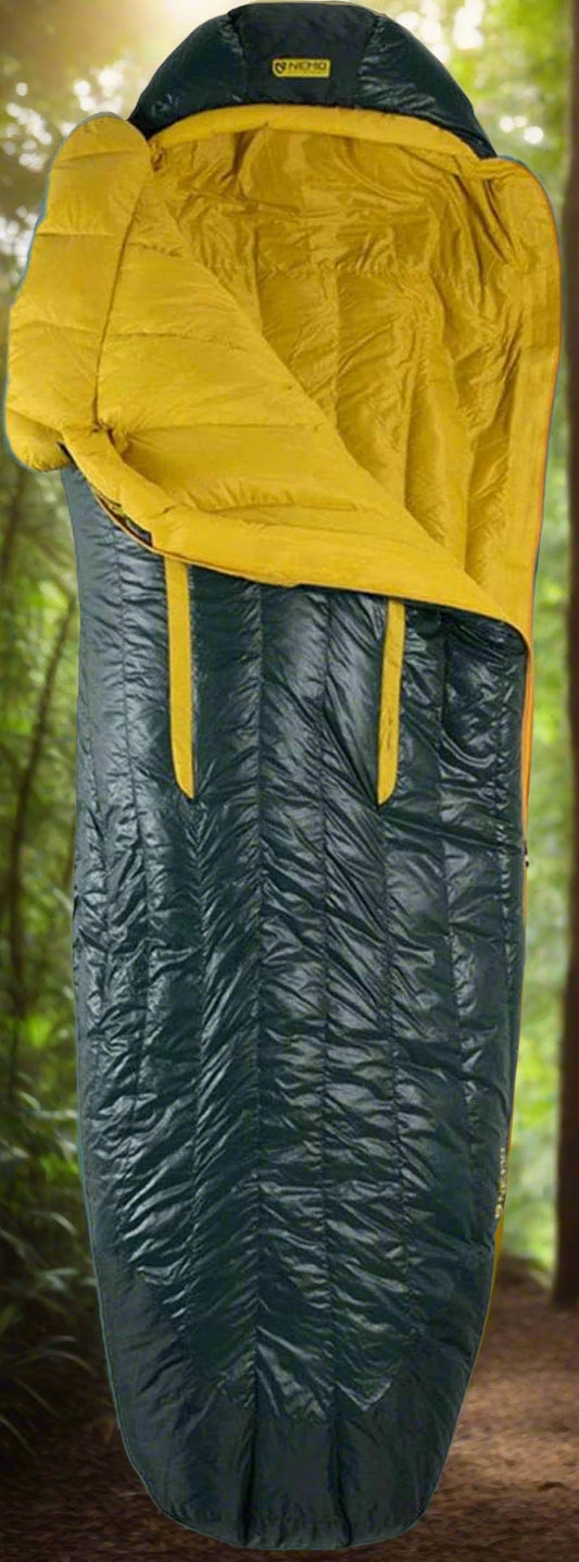 NEMO Riff 30 Long Sleeping Bag for Men - Blaze/Deep Water Color
