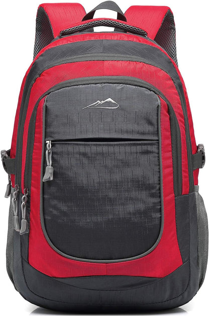 Proetrade Purple A Backpack - Stylish & Durable Bookbag for College, Travel & Hiking, Fits 15.6" Laptop, Multi-Compartment Design with Night Light & Reflective Details, Perfect Gift for Men & Women!