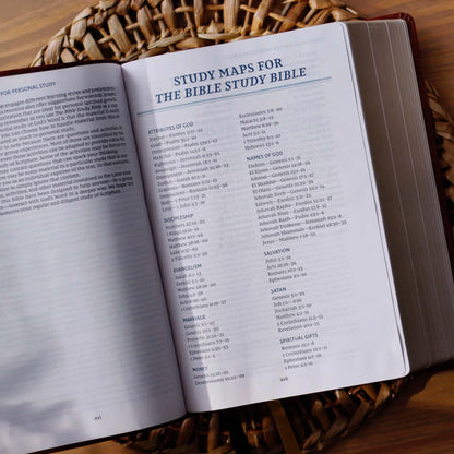 NKJV Study Bible with Comfort Print - Brown Leathersoft Hardcover: Your Comprehensive Guide to Every Chapter of the Bible
