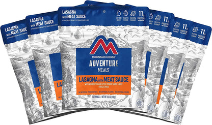 Lasagna with Meat Sauce - 6 Pouches of Delicious Freeze-Dried Backpacking & Emergency Food