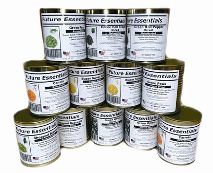 Emergency Food Vegetable Variety - 12 Cans with Long Shelf Life