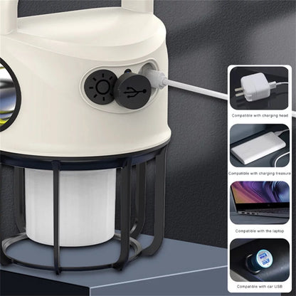 Image of a Rechargeable LED Light featuring USB charging, dual light modes, and a durable design, ideal for camping, bug-out bags, and emergency preparedness, displayed on a clean white background.
