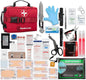 "Survivor's Choice Premium First Aid Kit - military-grade medical supplies in a water-resistant 600D case for emergencies and travel."
