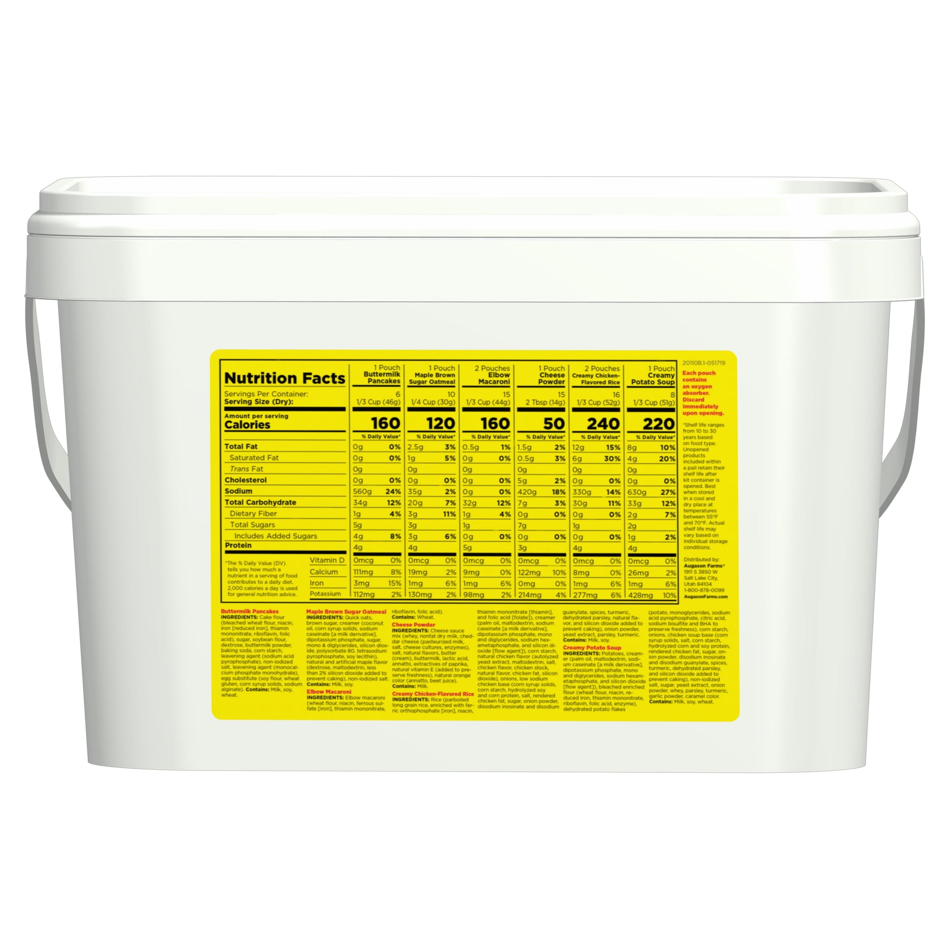 48-Hour Emergency Food Supply for 4 People - 3 Pack (95 Oz Total)