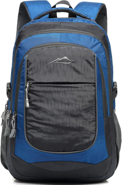 Proetrade Purple A Backpack - Stylish & Durable Bookbag for College, Travel & Hiking, Fits 15.6" Laptop, Multi-Compartment Design with Night Light & Reflective Details, Perfect Gift for Men & Women!