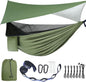 Ultimate Camping Hammock with Mosquito Net & Rain Fly – Portable Single/Double Nylon Parachute Hammock for Adventure & Relaxation, Complete with Heavy-Duty Tree Straps