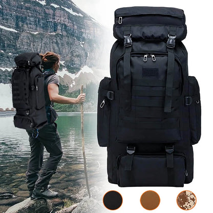 80L Waterproof Hiking Backpack - Ultimate Outdoor Camping Rucksack for Adventurers