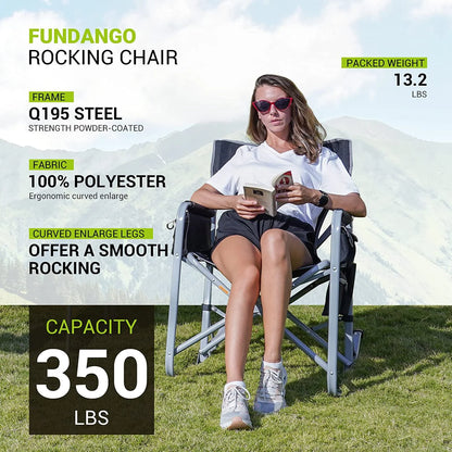 Image of the Emergency Camp Chair featuring a 300lb capacity, ergonomic design, and folding portability, ideal for camping, emergency kits, and outdoor adventures, displayed on a clean white background.
