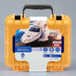 "USCG Approved Marine First Aid Kit with waterproof case, designed for 8-person boating emergencies."
