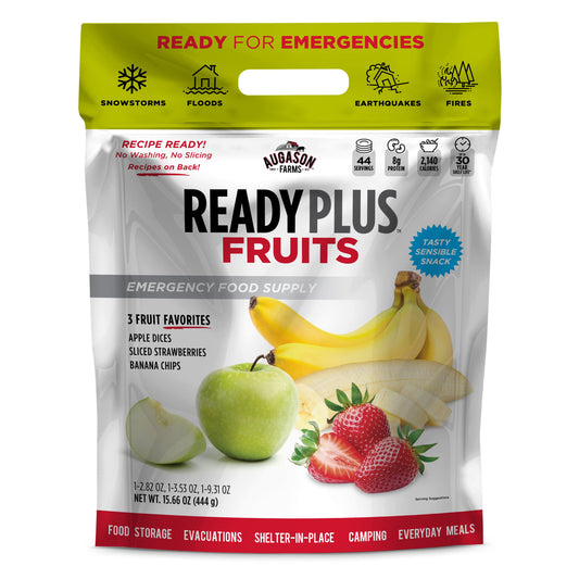 READY PLUS™ Freeze-Dried & Dehydrated Fruits - 15.6 Oz Resealable Emergency Food Supply
