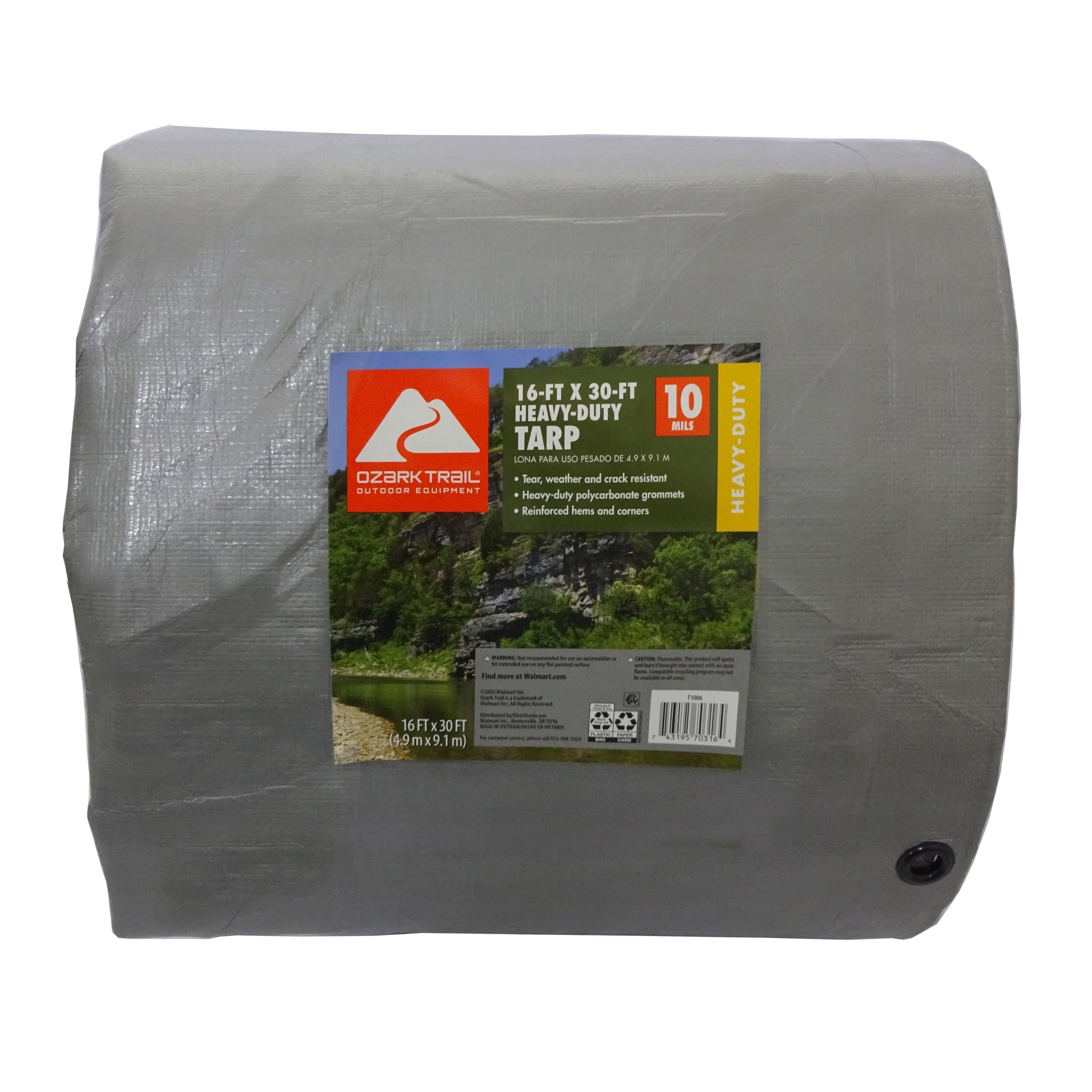 Heavy-Duty Tarp, 16’ X 30’, Material PE