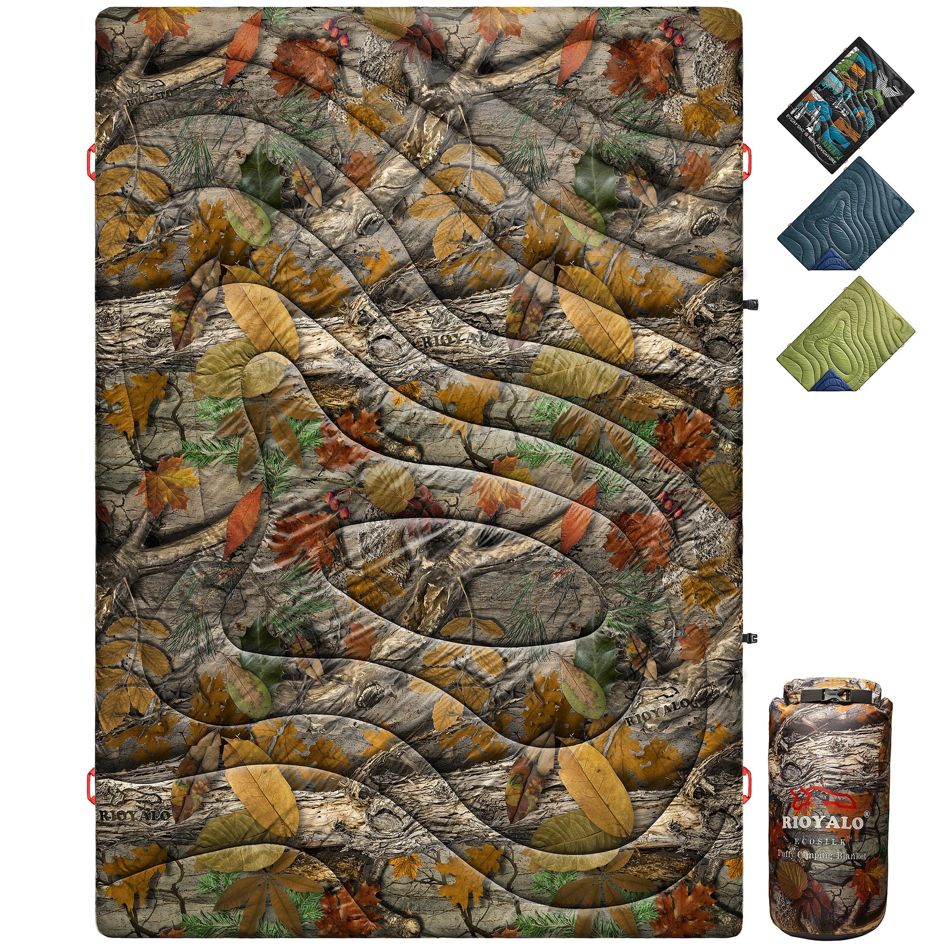 All-weather camping blanket with waterproof design, reflective inner layer for warmth, and military-inspired durability. Perfect for emergencies, camping, and survival.
