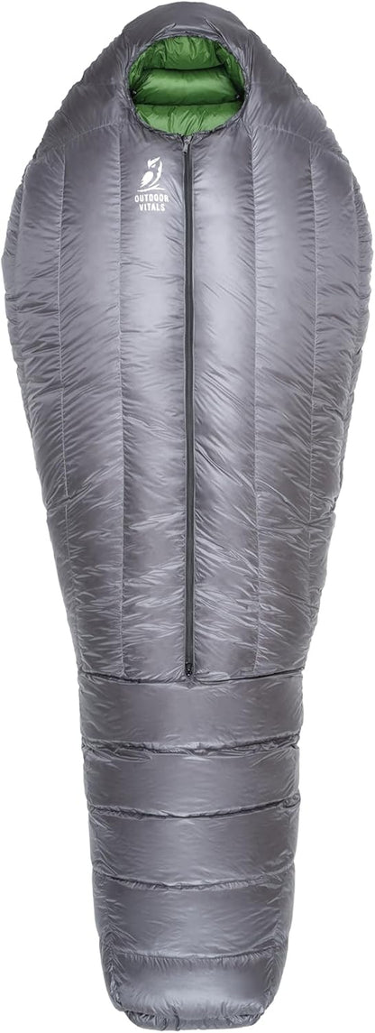 Ultralight Summit Mummy Sleeping Bag – 800+ Fill Power, Under 2lbs for Ultimate Hiking & Camping Comfort