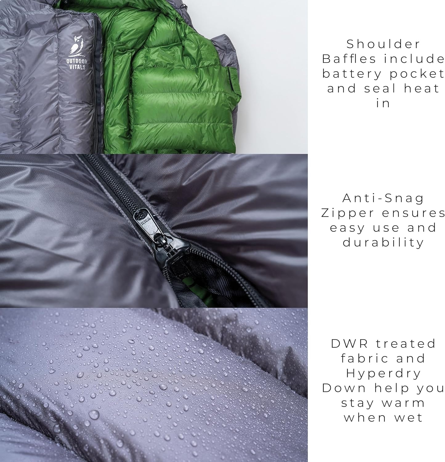 Ultralight Summit Mummy Sleeping Bag – 800+ Fill Power, Under 2lbs for Ultimate Hiking & Camping Comfort