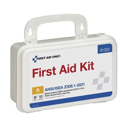 1. OSHA-Compliant Compact First Aid Kit for Emergency Preparedness - Portable Design  
2. 10-Person Emergency Medical Kit for Workplace, Home, and Outdoor Safety  
3. Durable Type III Case for First Aid Supplies - Lightweight and Organized  
