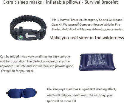 Ultra-Light Camping Hammock with Mosquito Net & Rain Fly - Perfect for Hiking, Backpacking, & Outdoor Adventures!