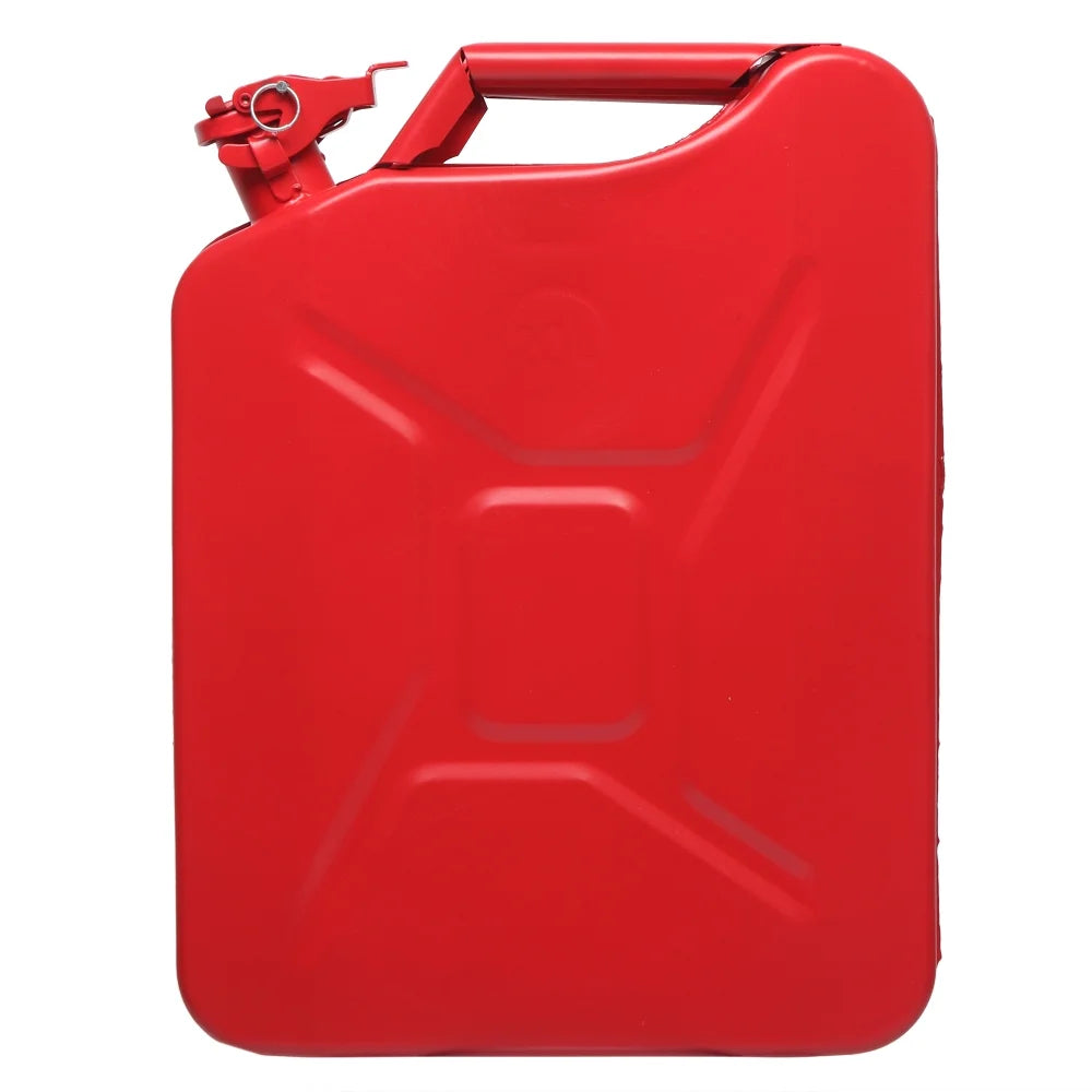 Portable Jerry Can 20L 5Gal Capacity, Emergency Backup Fuel Container, Red, US Standard