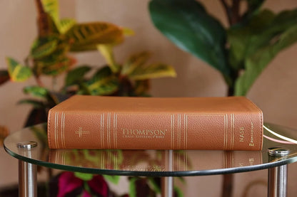 Thompson Chain-Reference Bible, Leathersoft Brown, 1995 Text, Red Letter, Comfort Print - Durable Hardcover Edition