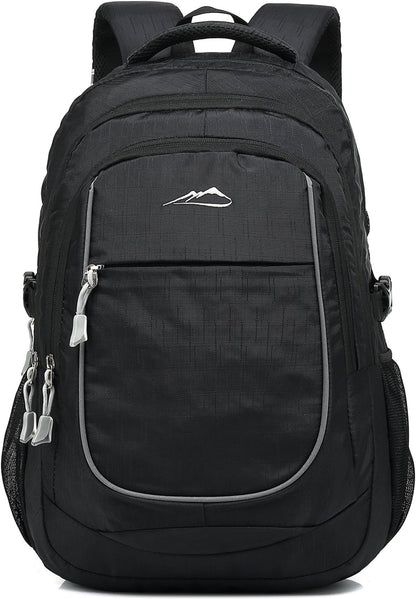 Proetrade Purple A Backpack - Stylish & Durable Bookbag for College, Travel & Hiking, Fits 15.6" Laptop, Multi-Compartment Design with Night Light & Reflective Details, Perfect Gift for Men & Women!
