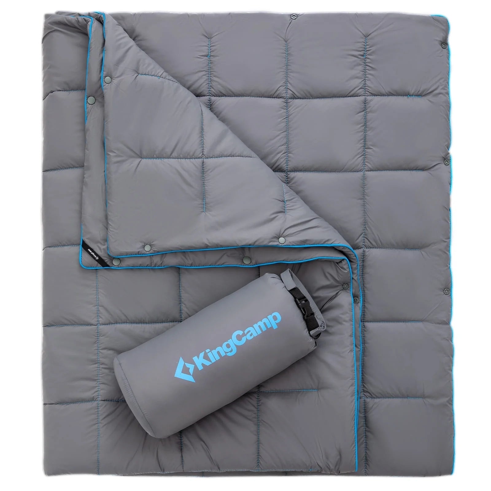 Outdoor Blanket Lightweight Waterproof Wearable Blanket for Camping, Backpacking, Traveling 69 in X 53 in Grey