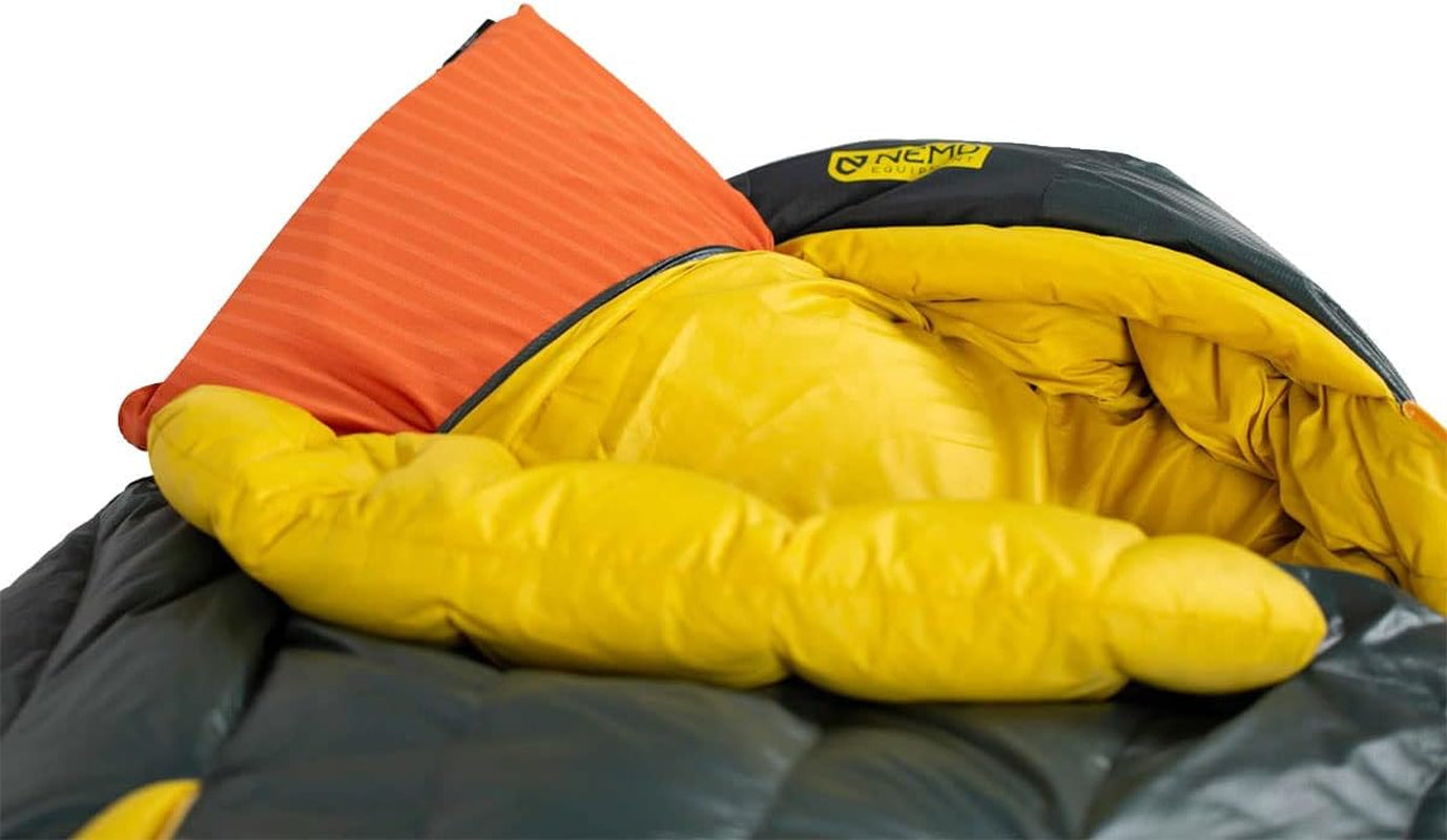 NEMO Riff 30 Long Sleeping Bag for Men - Blaze/Deep Water Color