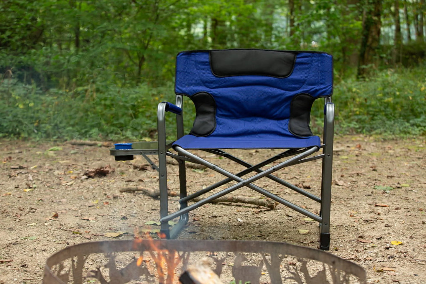 Camping Director Chair XXL, Blue, Adult, 10Lbs