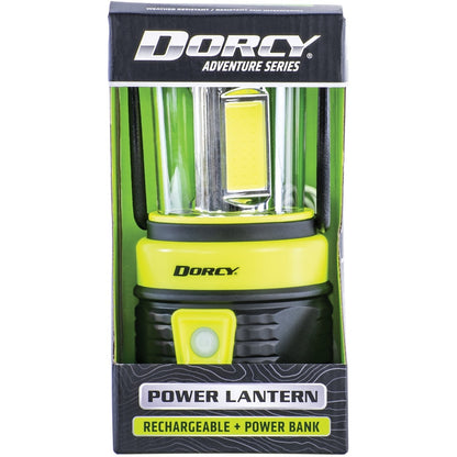 Image of the Dorcy 1800 Lumens Portable Camping Lantern featuring high brightness, multiple light modes, and a USB charging port, ideal for outdoor adventures and emergency preparedness, displayed on a clean white background.
