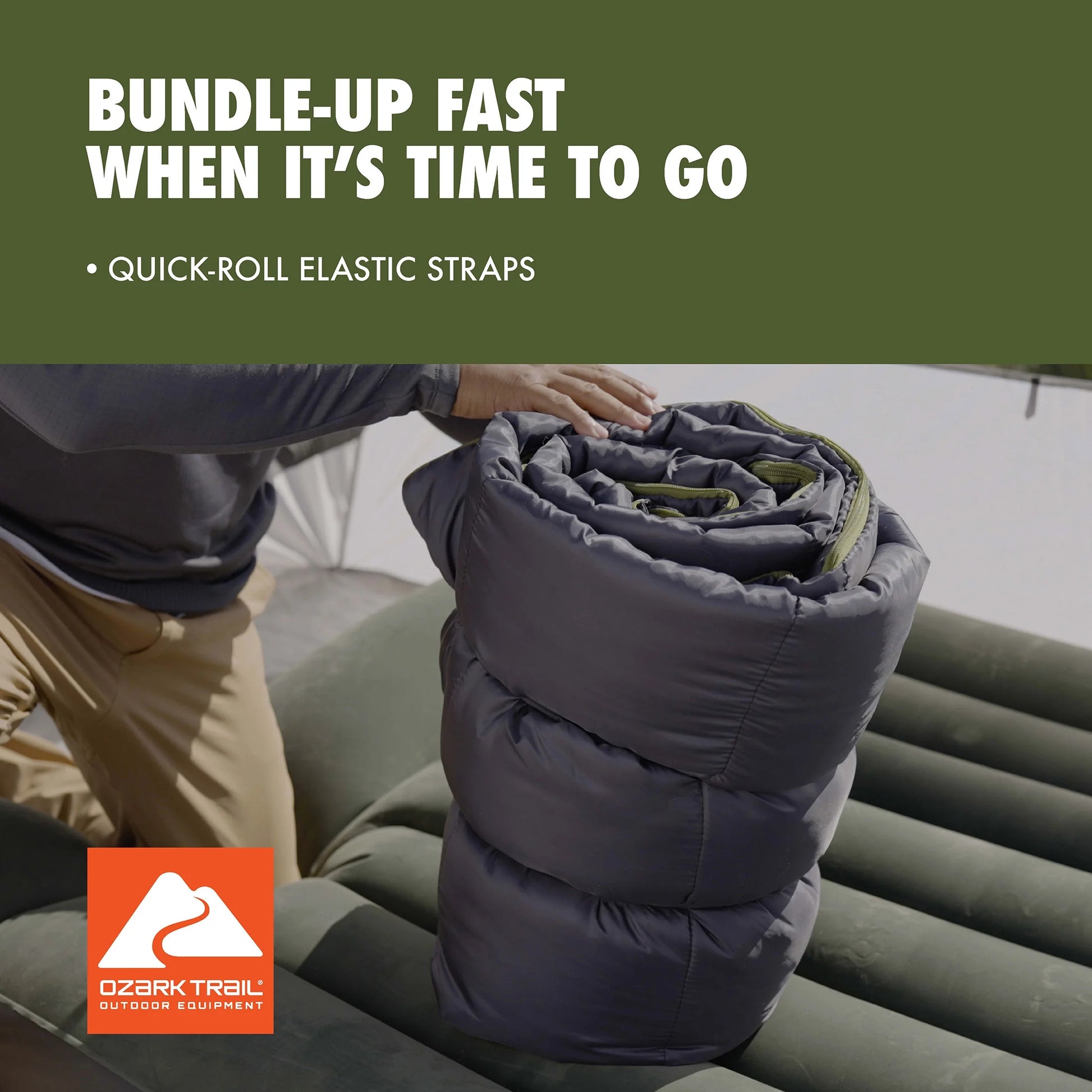 Stay Cozy with the  30F Oversized Cool Weather Sleeping Bag - 2 Pack Gray!