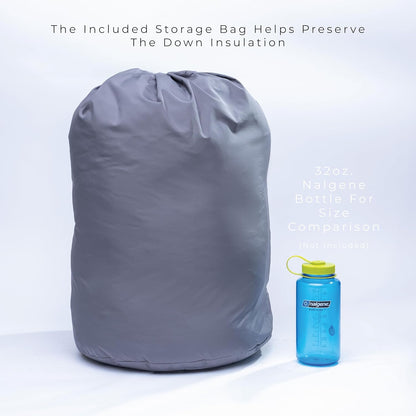 Ultralight Summit Mummy Sleeping Bag – 800+ Fill Power, Under 2lbs for Ultimate Hiking & Camping Comfort