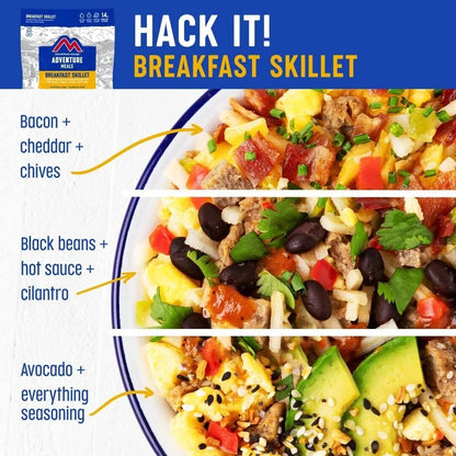 Ultimate Survival Breakfast Skillet - 6 Pouches of  Emergency Food with 30-Year Shelf Life & Gluten Free!