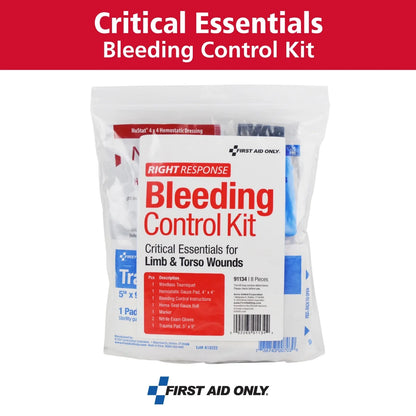 1. Bleeding Control Kit with Emergency Tourniquet and Hemostatic Gauze for Trauma Response  
2. Compact Critical Trauma First Aid Kit for Rapid Bleeding Control in Emergencies  
3. Portable Emergency Medical Kit with Quick-Response Guide for Severe Injuries  
