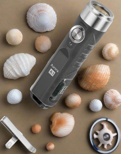 "Rovyvon Aurora A1 LED Keychain Flashlight - 650 lumens, compact, USB-C rechargeable, with lock mode for outdoor emergencies."
