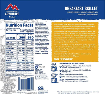 Ultimate Survival Breakfast Skillet - 6 Pouches of  Emergency Food with 30-Year Shelf Life & Gluten Free!