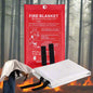 Fire Blanket Fire Blankets to Smother a Kitchen Fire 1X1M Fire Retardant Blanket Fire Suppression Blanket for Camping Grill Car